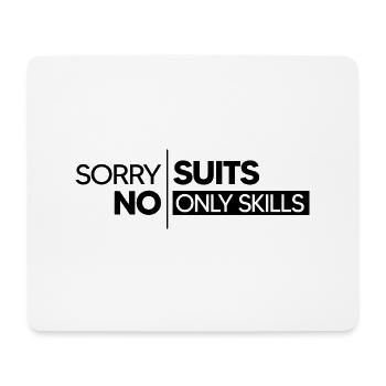 nerd-skills coder server gamer online nerd-life - Mousepad (Querformat) - Weiß - Vorne