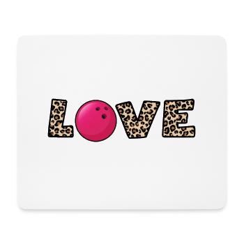 bowling bowlingkugel x strike bowling-love - Mousepad (Querformat) - Weiß - Vorne