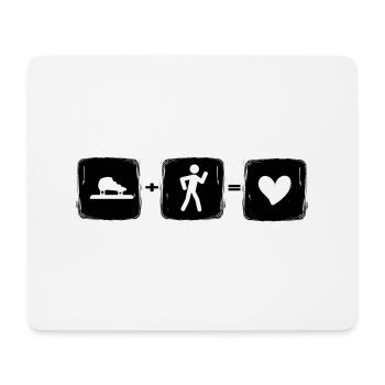 eisschnelllauf shorttrack short track schlittschuh - Mousepad (Querformat) - Weiß - Vorne