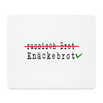 knäckebrot support UKRAINE slava ukraini "Boykott" - Mousepad (Querformat) - Weiß - Vorne