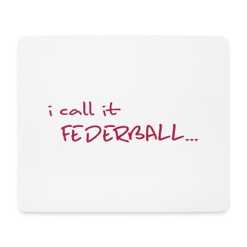 Badminton player badminton crossminton - Mouse Pad (horizontal) - white - Front