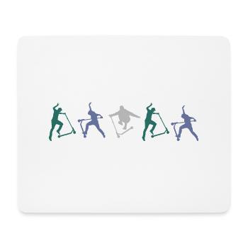 Stunt Scooter Scooter Scooter E-Scooter Pro - Mouse Pad (horizontal) - white - Front