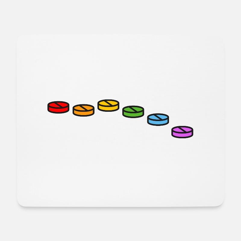 Krankenschwester Nurse bunte Pille Nachtschwester - Mousepad (Querformat) - Weiß