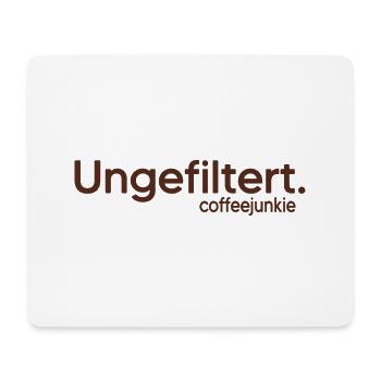 Kaffee ungefiltert Kaffeetasse Kaffeetrinker - Mousepad (Querformat) - Weiß - Vorne