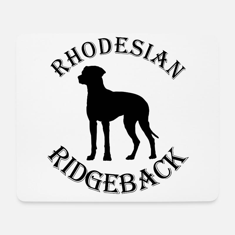 T-Shirt Rhodesian Ridgeback - Mousepad (Querformat) - Weiß
