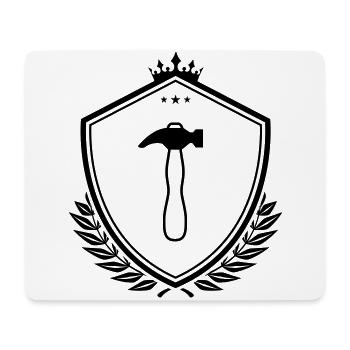 Hammer Schild - Mousepad (Querformat) - Weiß - Vorne