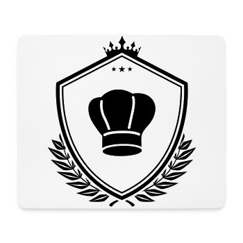 Kochmütze wappen - Mousepad (Querformat) - Weiß - Vorne