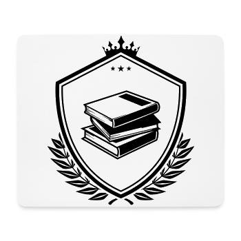 Les livres apprennent les armoiries - Tapis de souris (format paysage) - blanc - Devant