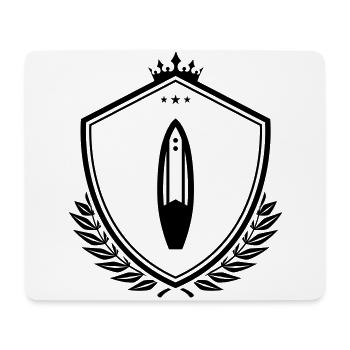 Armoiries de la planche de surf - Tapis de souris (format paysage) - blanc - Devant