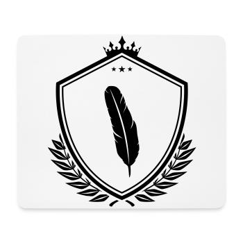 Armoiries des plumes - Tapis de souris (format paysage) - blanc - Devant