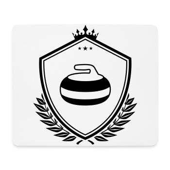 Curling crest - Mouse Pad (horizontal) - white - Front