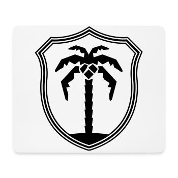 Armoiries du symbole de Palm Island - Tapis de souris (format paysage) - blanc - Devant