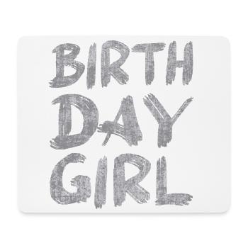 birthday girl - Mouse Pad (horizontal) - white - Front