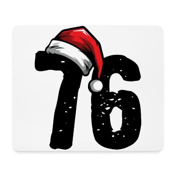 76 Number Christmas - Mouse Pad (horizontal) - white - Front