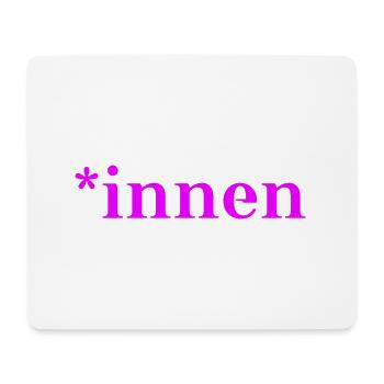 *innen Geschenkidee pro Gendern Feminismus innen - Mousepad (Querformat) - Weiß - Vorne