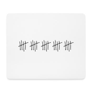 25e anniversaire 25 ans vingt-cinq ans - Tapis de souris (format paysage) - blanc - Devant
