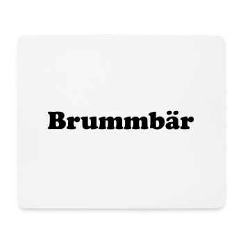 Brummbär - Mousepad (Querformat) - Weiß - Vorne