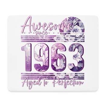 1963 Born birthday woman - Mouse Pad (horizontal) - white - Front