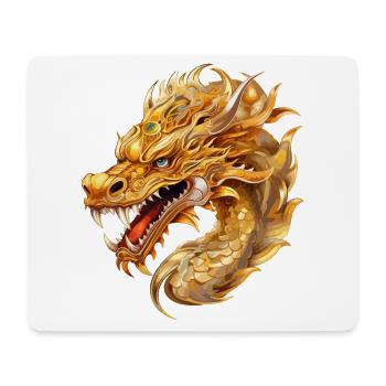 Drache Fantasie Magie Mystik Mythologie Kreatur - Mousepad (Querformat) - Weiß - Vorne
