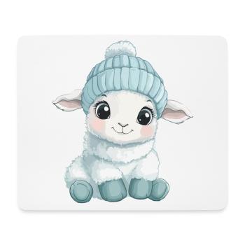 Sheep Cute Cute Baby Kids Animal Lamb Cartoon - Mouse Pad (horizontal) - white - Front