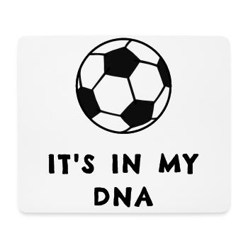 Fußball: Seine in meiner DNA - Mousepad (Querformat) - Weiß - Vorne