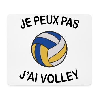 Je Peux Pas J'ai Volley - Tapis de souris (format paysage) - blanc - Devant