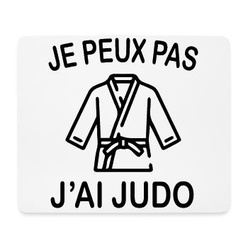 Je Peux Pas J'ai Judo - Tapis de souris (format paysage) - blanc - Devant