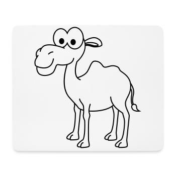 Kamel Comic - Mousepad (Querformat) - Weiß - Vorne