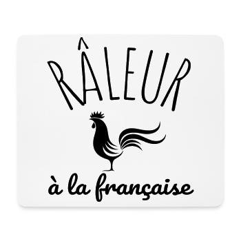 râleur à la française humour homme cadeau - Tapis de souris (format paysage) - blanc - Devant