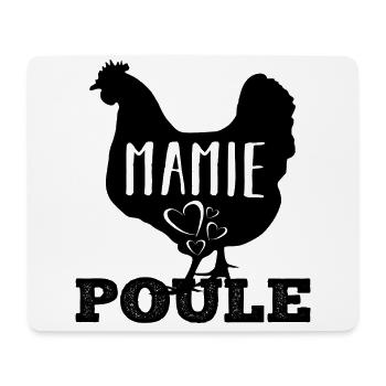 Mamie poule humour grand-mère cadeau - Tapis de souris (format paysage) - blanc - Devant