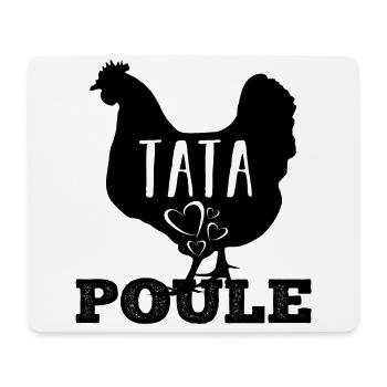 Tata poule humour poule cadeau tante - Tapis de souris (format paysage) - blanc - Devant