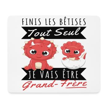 Frère humour grand frère annonce naissance cadeau - Tapis de souris (format paysage) - blanc - Devant