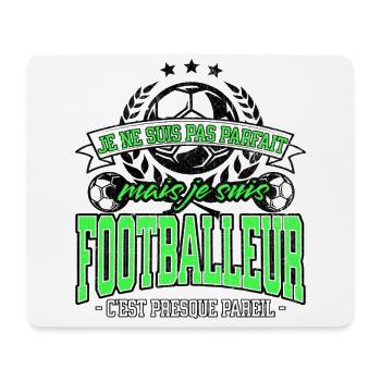 Football humour footballeur pas parfait cadeau - Tapis de souris (format paysage) - blanc - Devant