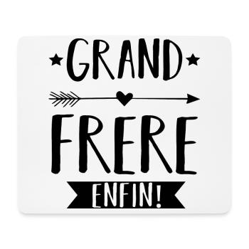 Grand frère enfin annonce naissance bébé cadeau - Tapis de souris (format paysage) - blanc - Devant