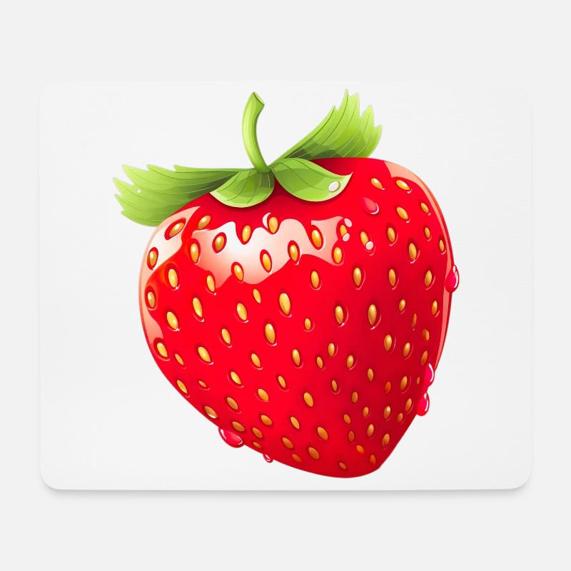 Erdbeere Erdbeeren für einen Erdbeer Liebhaber - Mousepad (Querformat) - Weiß