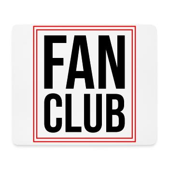 Fan Club - Mousepad (Querformat) - Weiß - Vorne