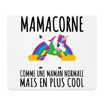 Mamacorne humour maman cadeau licorne fête mères - Tapis de souris (format paysage) - blanc - Devant