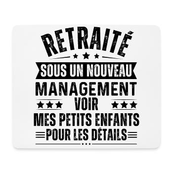 Retraité sous nouveau management cadeau retraite - Tapis de souris (format paysage) - blanc - Devant