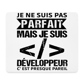 Humour Geek Cadeau Développeur Codeur Programmeur - Tapis de souris (format paysage) - blanc - Devant