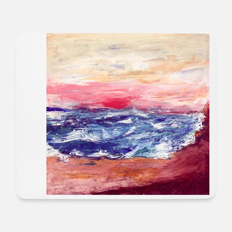 Meer1 - Mousepad (Querformat) - Weiß