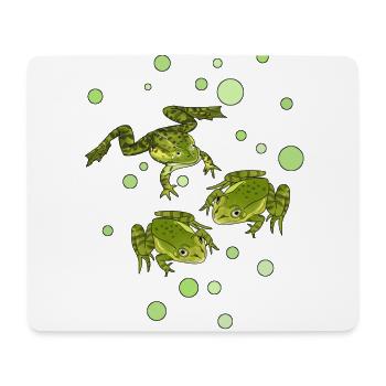 Grenouille - Tapis de souris (format paysage) - blanc - Devant