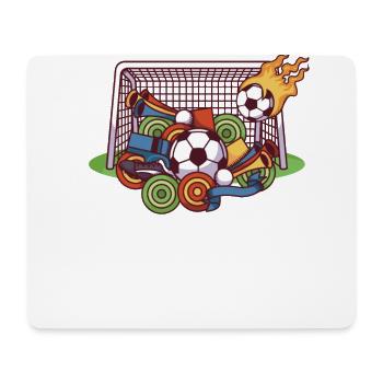 Football EM WM Tor Liga Party - Tapis de souris (format paysage) - blanc - Devant
