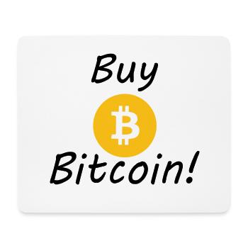 Buy Bitcoin! Crypto Currency - Mouse Pad (horizontal) - white - Front