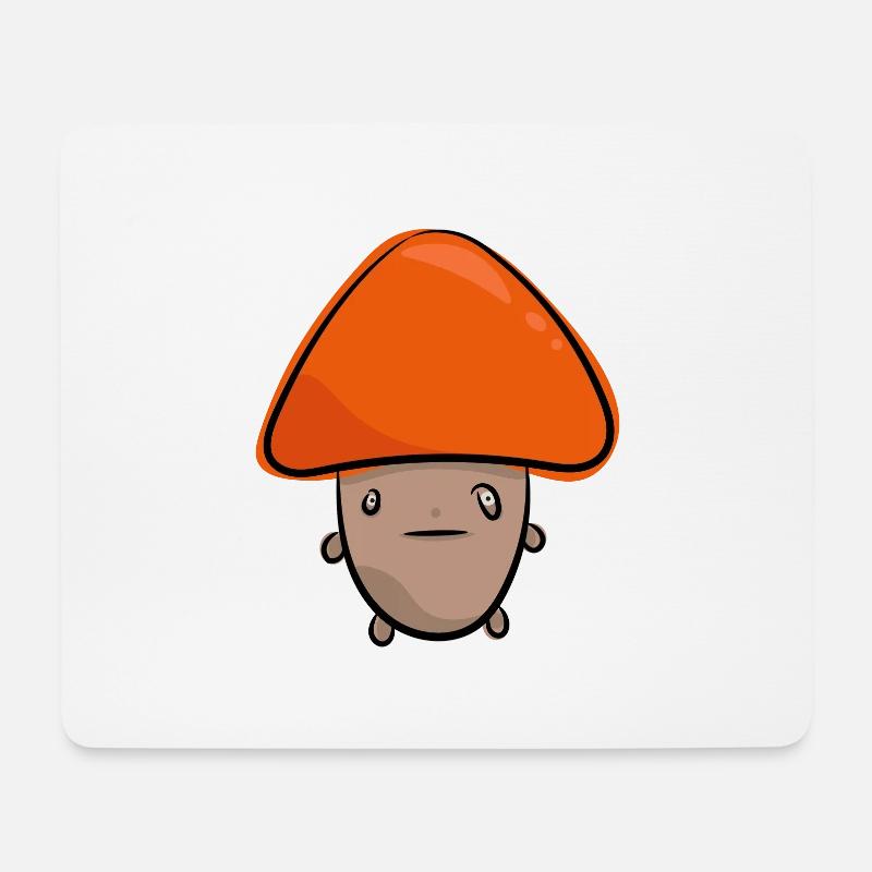 Lustiger Pilz, urkomisch, Pilzsammler, Wald, Pilze - Mousepad (Querformat) - Weiß