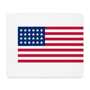 American Flag - Mouse Pad (horizontal) - white - Front