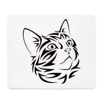 Katzenkopf Katzen cats cat - Mousepad (Querformat) - Weiß - Vorne