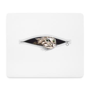 Chat Chats - Tapis de souris (format paysage) - blanc - Devant
