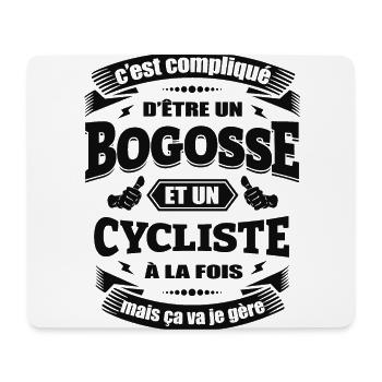 BOGOSSE ET CYCLISTE - Tapis de souris (format paysage) - blanc - Devant