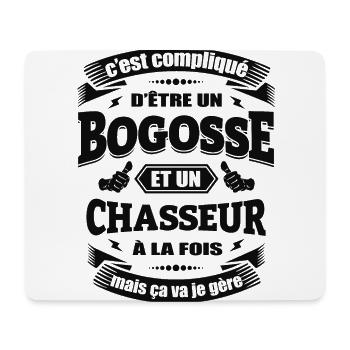 BOGOSSE ET CHASSEUR - Tapis de souris (format paysage) - blanc - Devant