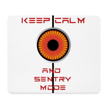 Keep Calm and Sentrymode Tesla - Mousepad (Querformat) - Weiß - Vorne
